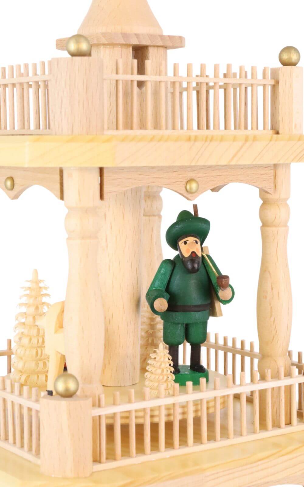 Weihnachtspyramide mit Erzgebirgsmotiven, 54 cm, 3 - stöckig von Richard Glässer_3
