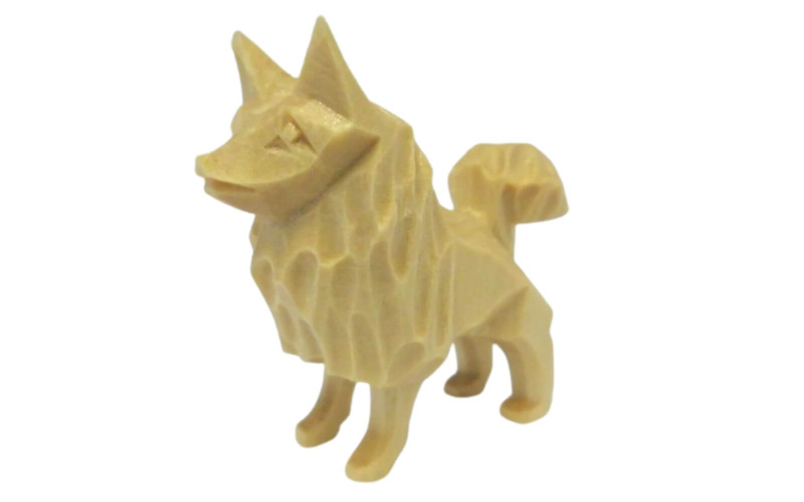Miniatur Hund, geschnitzt, 5 cm, natur von SEIFFEN.COM_1