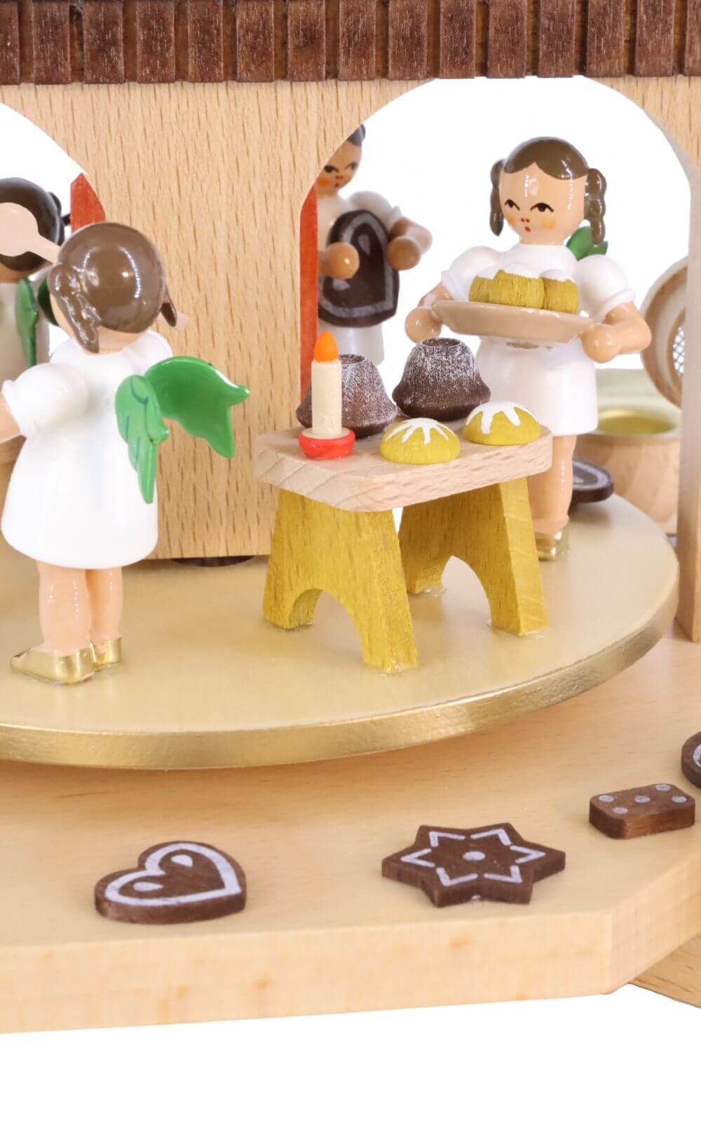 Weihnachtspyramide - Adventshaus mit Engelbäckerei, 36 cm von Richard Glässer_6