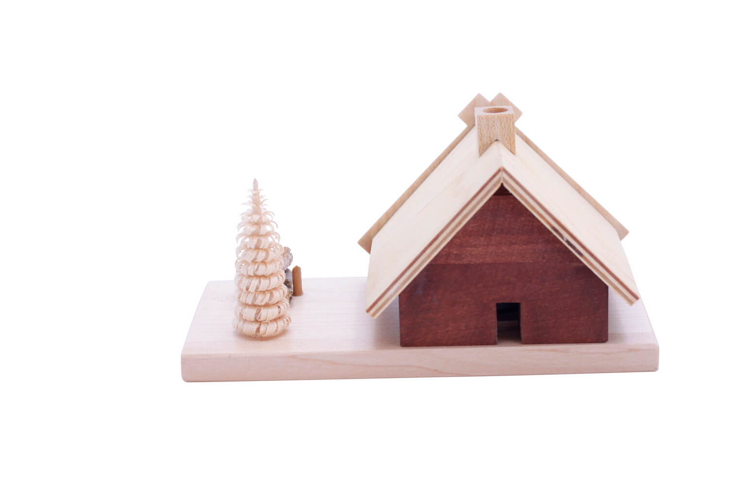 Räucherhaus Skihütte, natur, 15 cm von SEIFFEN.COM_2