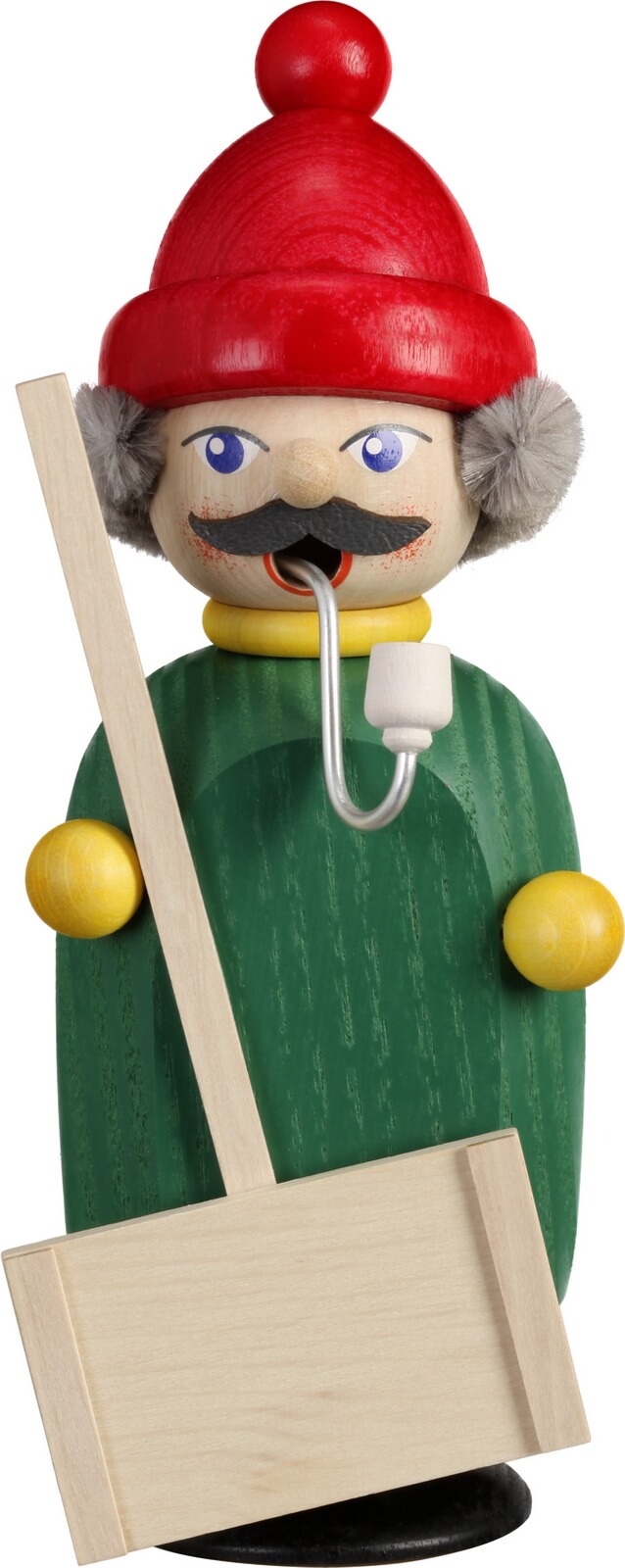 Räuchermännchen Schneeschipper, 15 cm von Seiffener Volkskunst eG