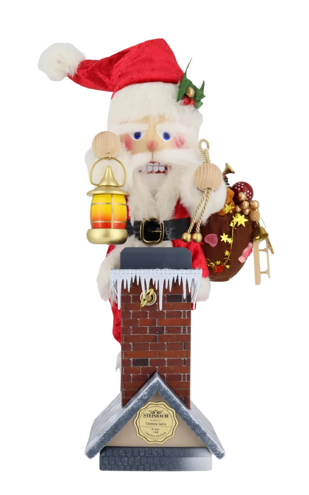 Nussknacker Chimney Santa mit Spieluhr, 43 cm von Steinbach_3
