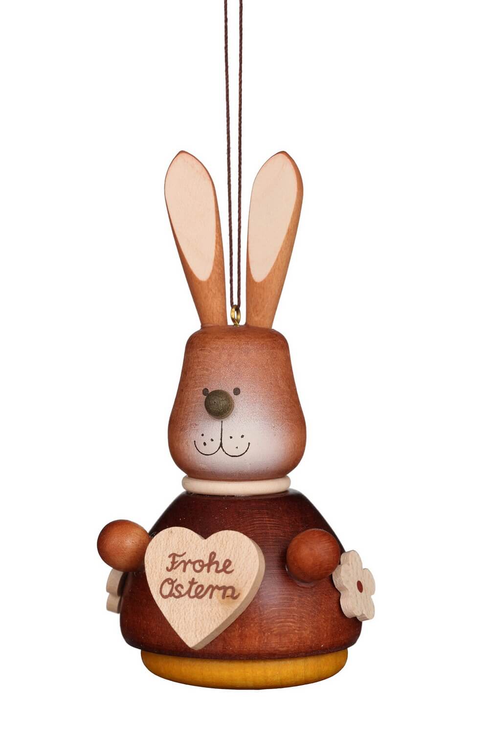 Wackelhase mit Herz, natur, 10 cm von Christian Ulbricht