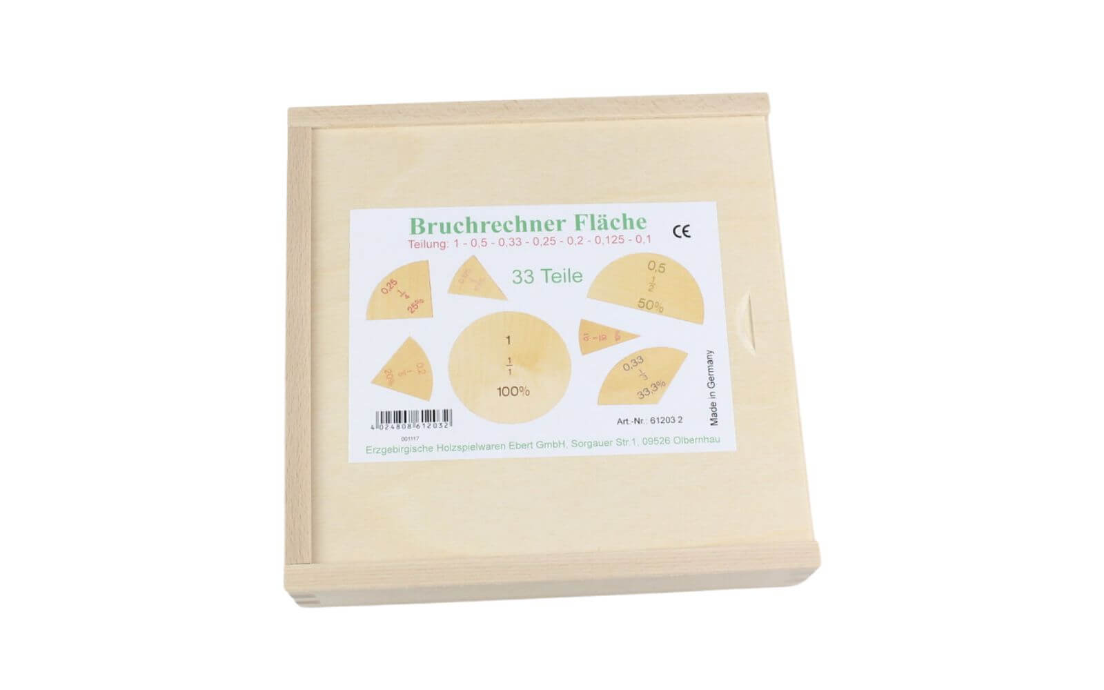 Bruch- Prozentrechnung - Spiel im Holzkasten von Ebert GmbH_Bild1