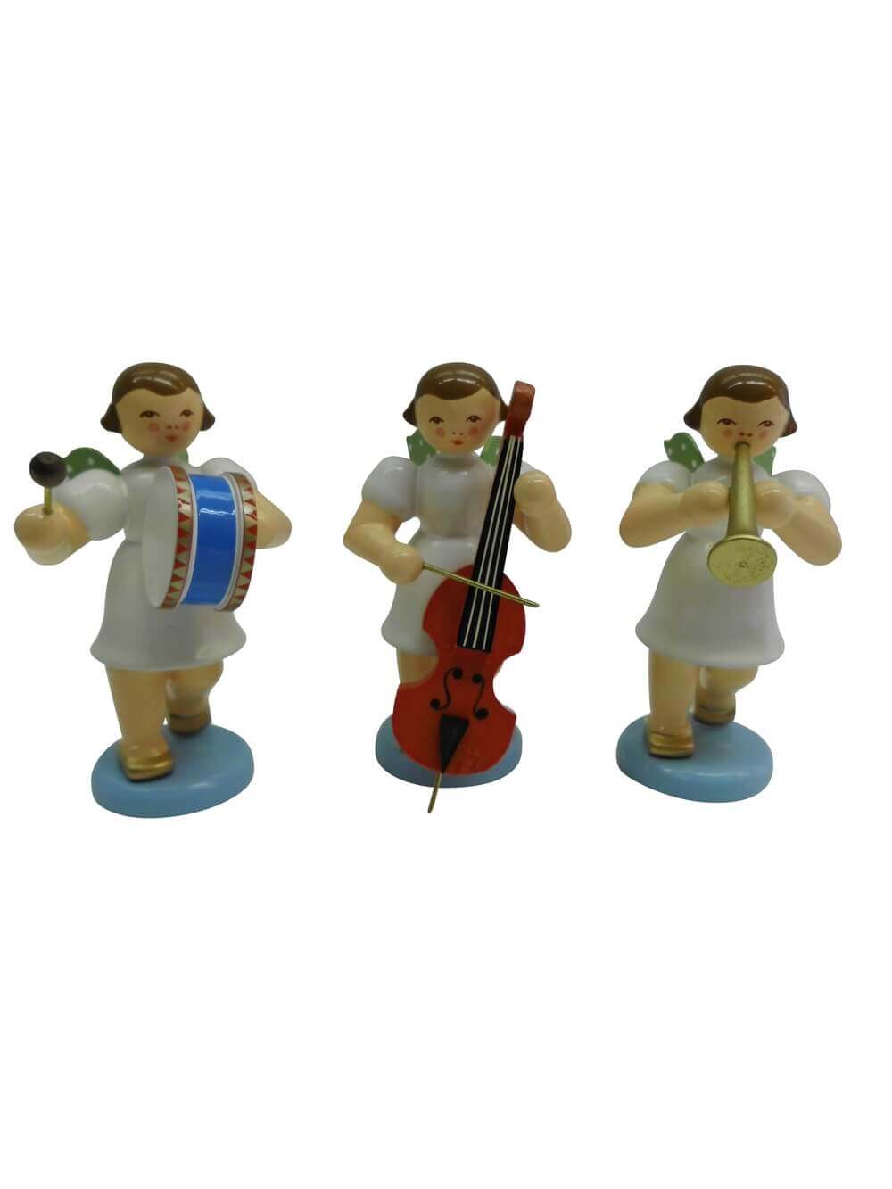 Weihnachtsengel, 3 - teilig, 6 cm, farbig von SEIFFEN.COM