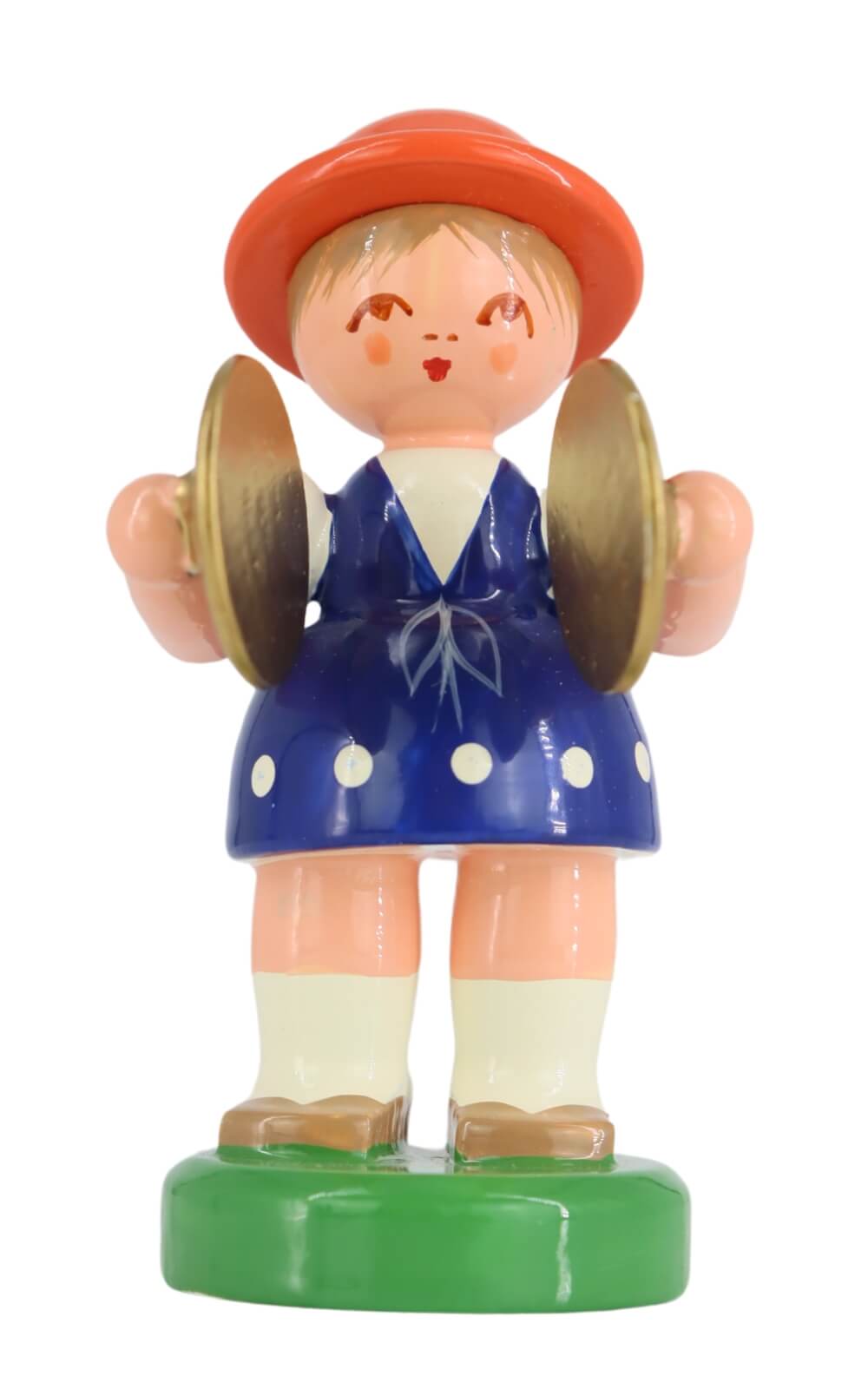 Miniatur Instrumentenmädchen mit Becken von Figurenland Uhlig_1