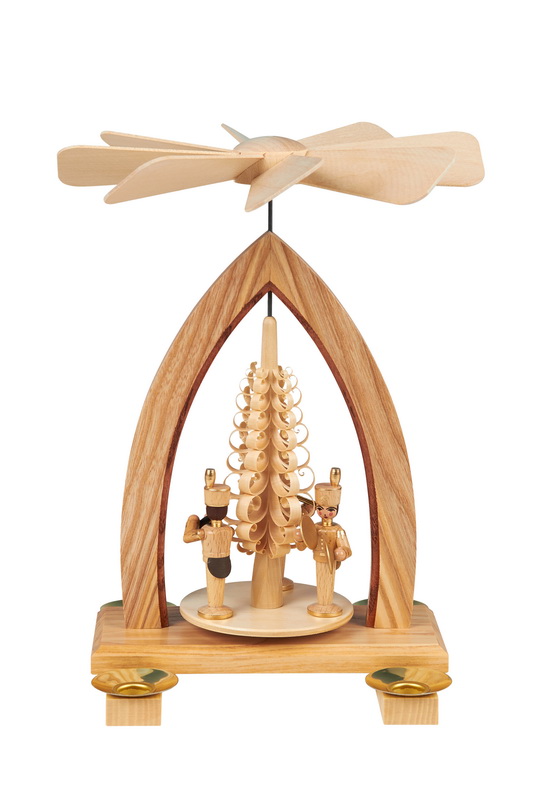 Weihnachtspyramide Bergleute, 26 cm von Heinz Lorenz
