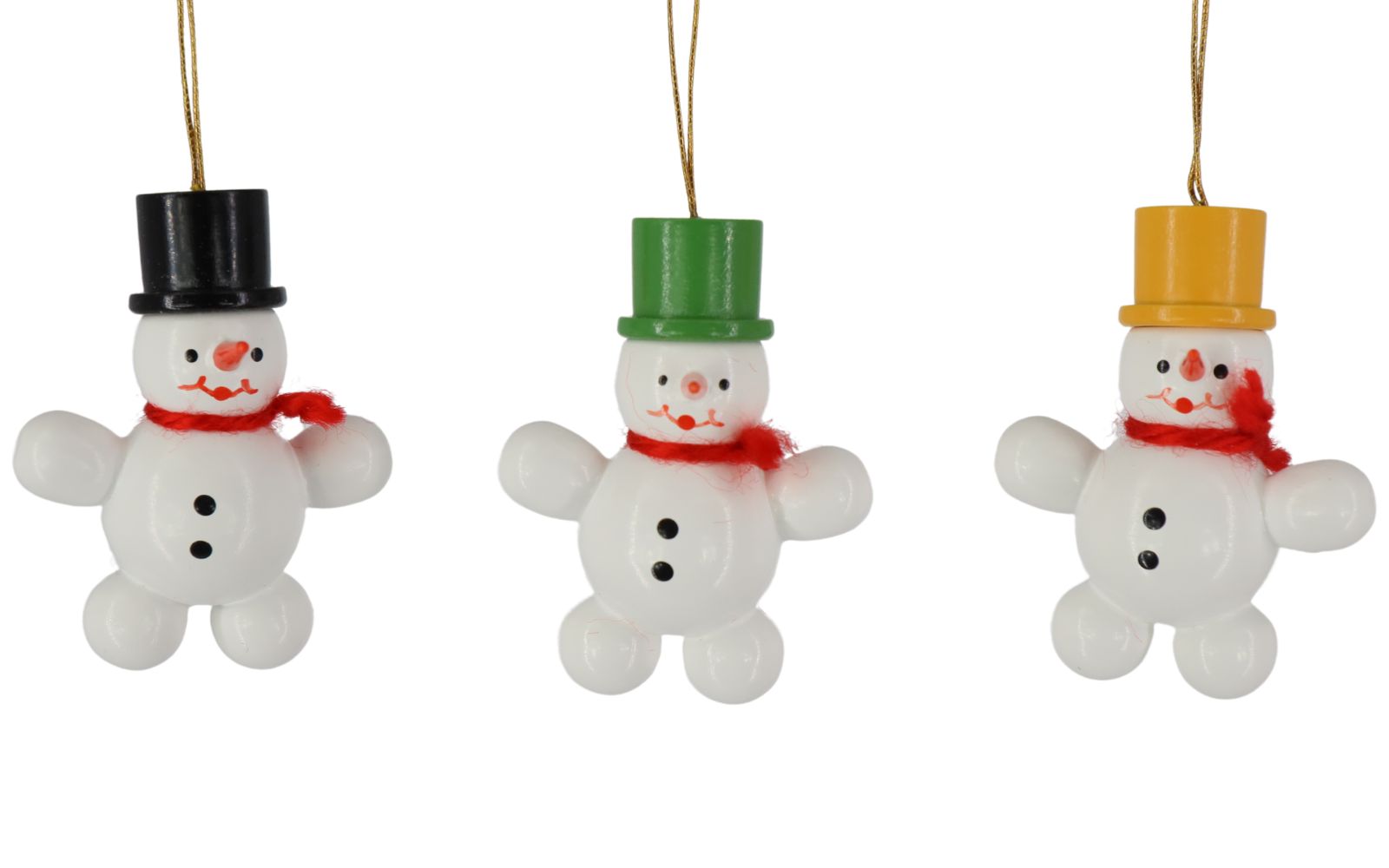 Christbaumschmuck Schneemänner, 3 Stück von Volker Zenker