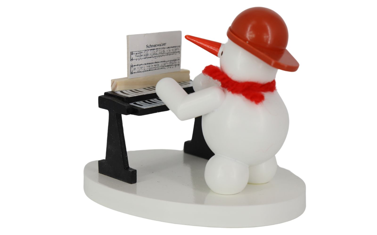 Miniatur Schneemann mit Keyboard, farbig, 8 cm von Ralf Zenker_2