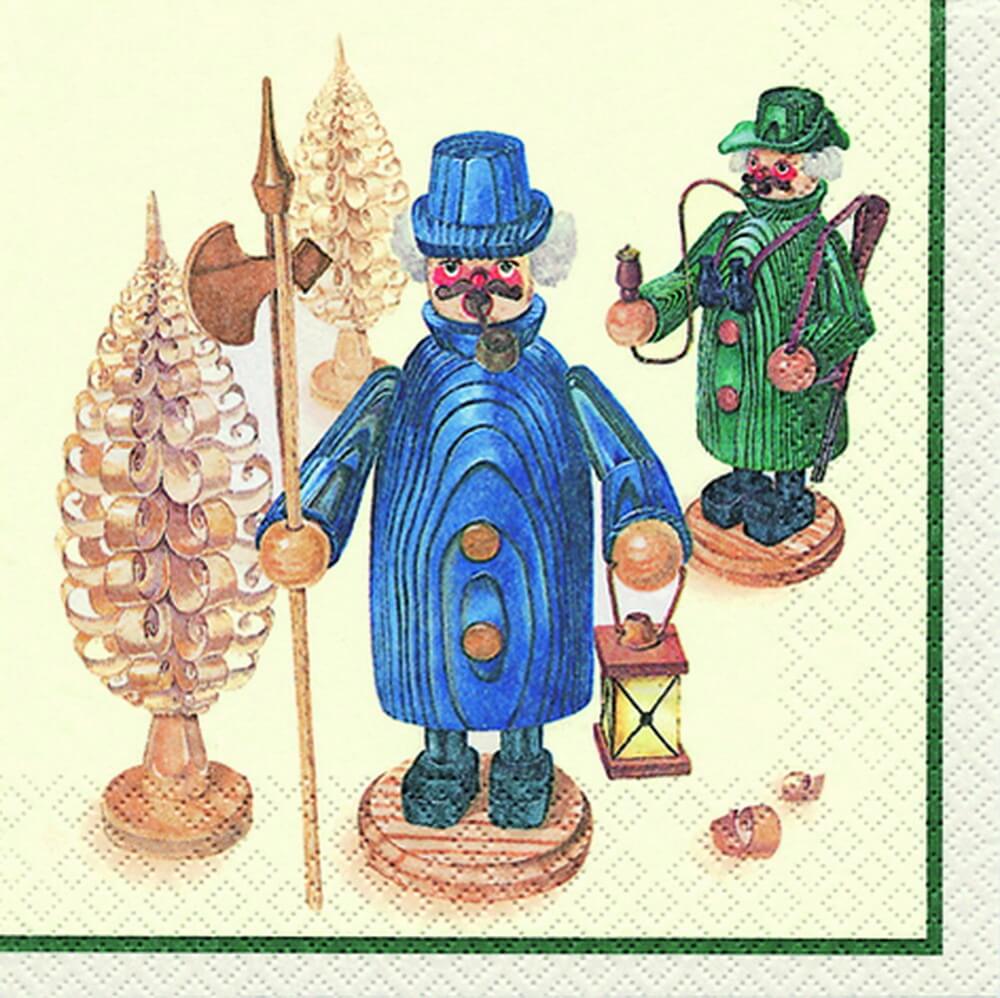 Weihnachtsservietten Räuchermann von Home Fashion®