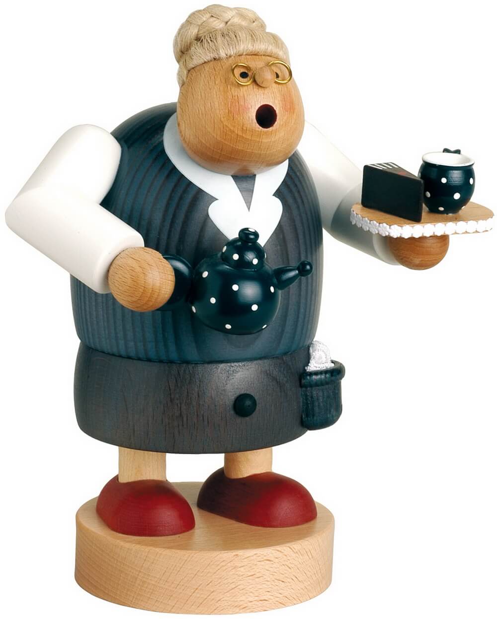 Räuchermännchen Großmutters Einladung zum Kaffee, 17 cm von KWO