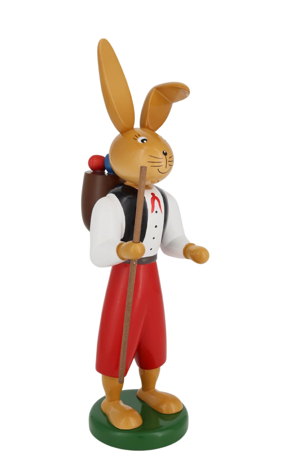 Osterhase Wanderbursche, 27 cm von Holzkunst Gahlenz