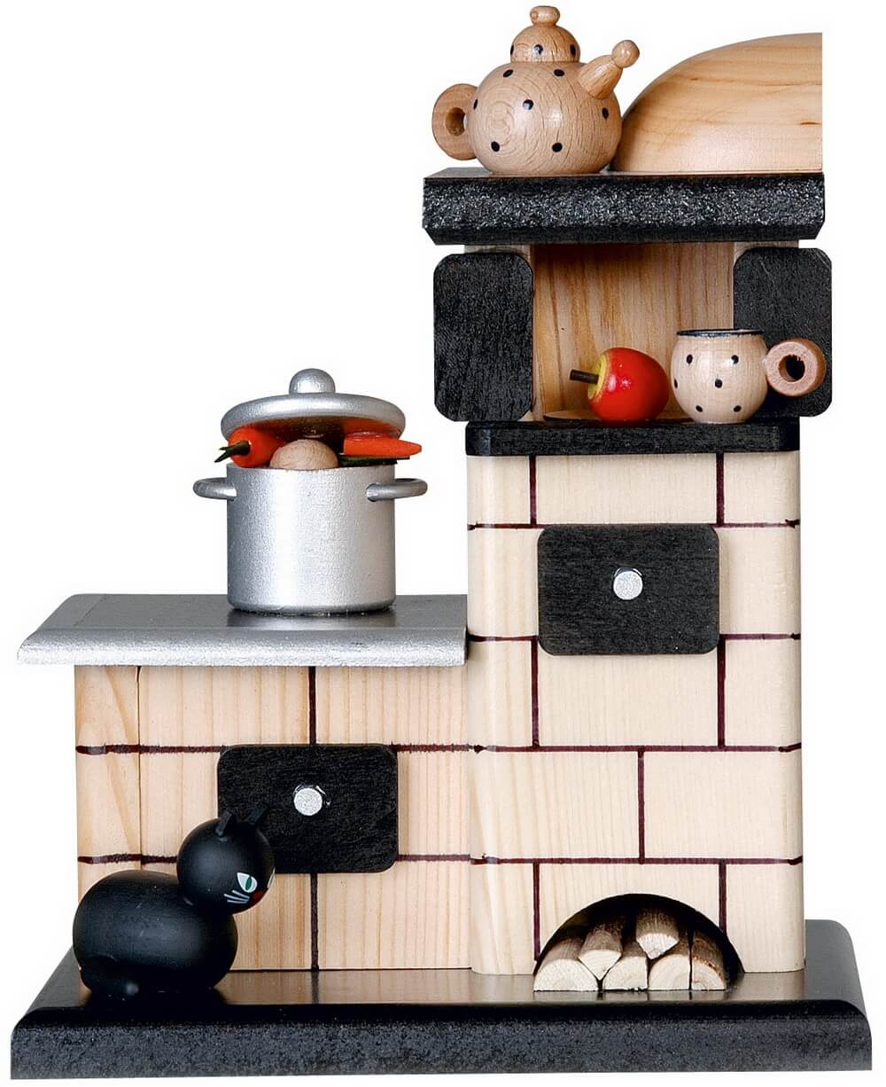 Räuchermännchen Kachelofen mit Topf, 18 cm von KWO