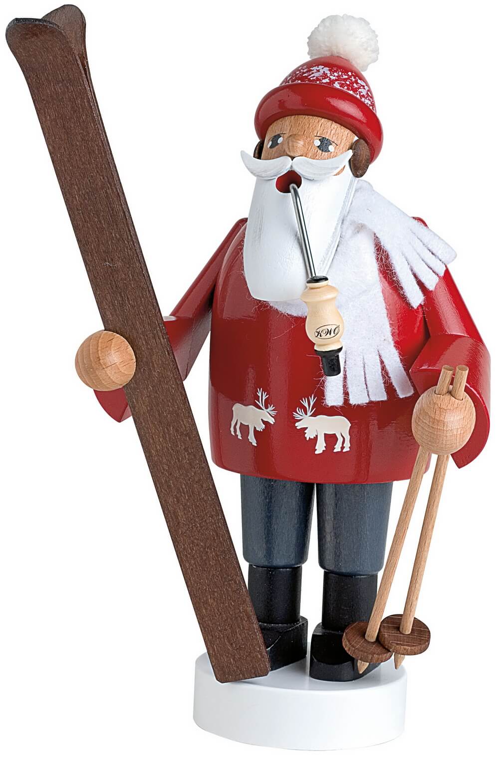 Räuchermännchen Skifahrer, 19 cm von KWO