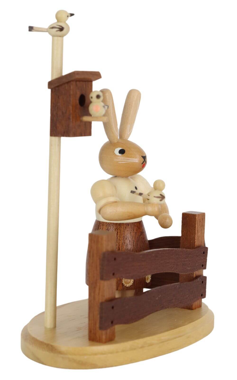 Osterhase - Häsin am Gartenzaun, natur von Müller Kleinkunst_2