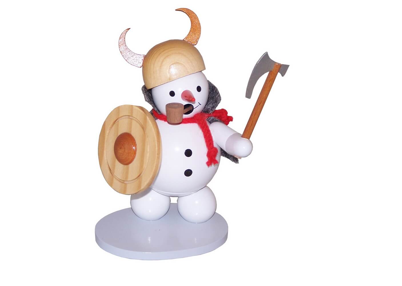 Räuchermännchen Schneemann Wikinger, 12 cm von Ralf Zenker