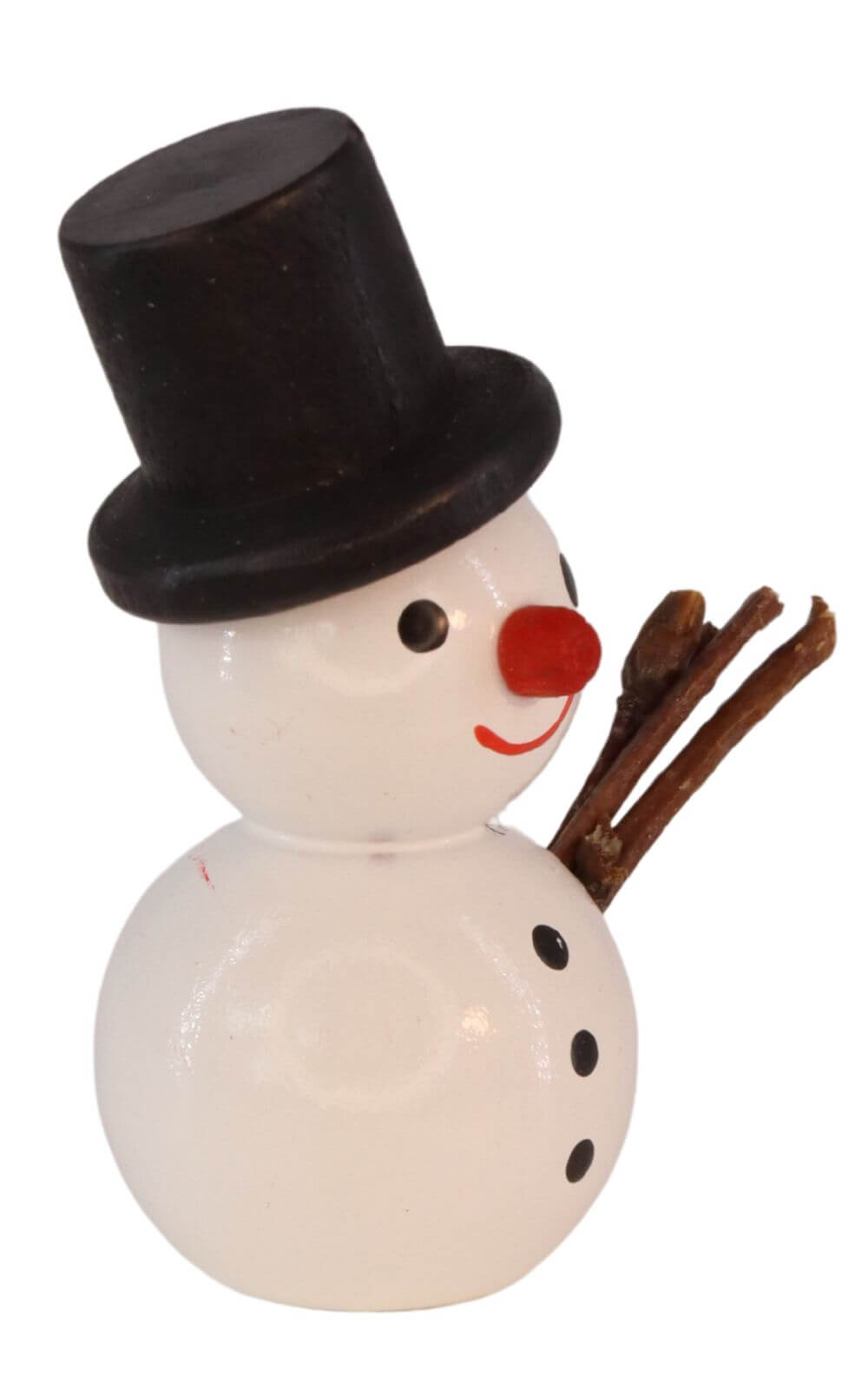 Schneemann mit schwarzem Hut, 4 cm von SEIFFEN.COM_3