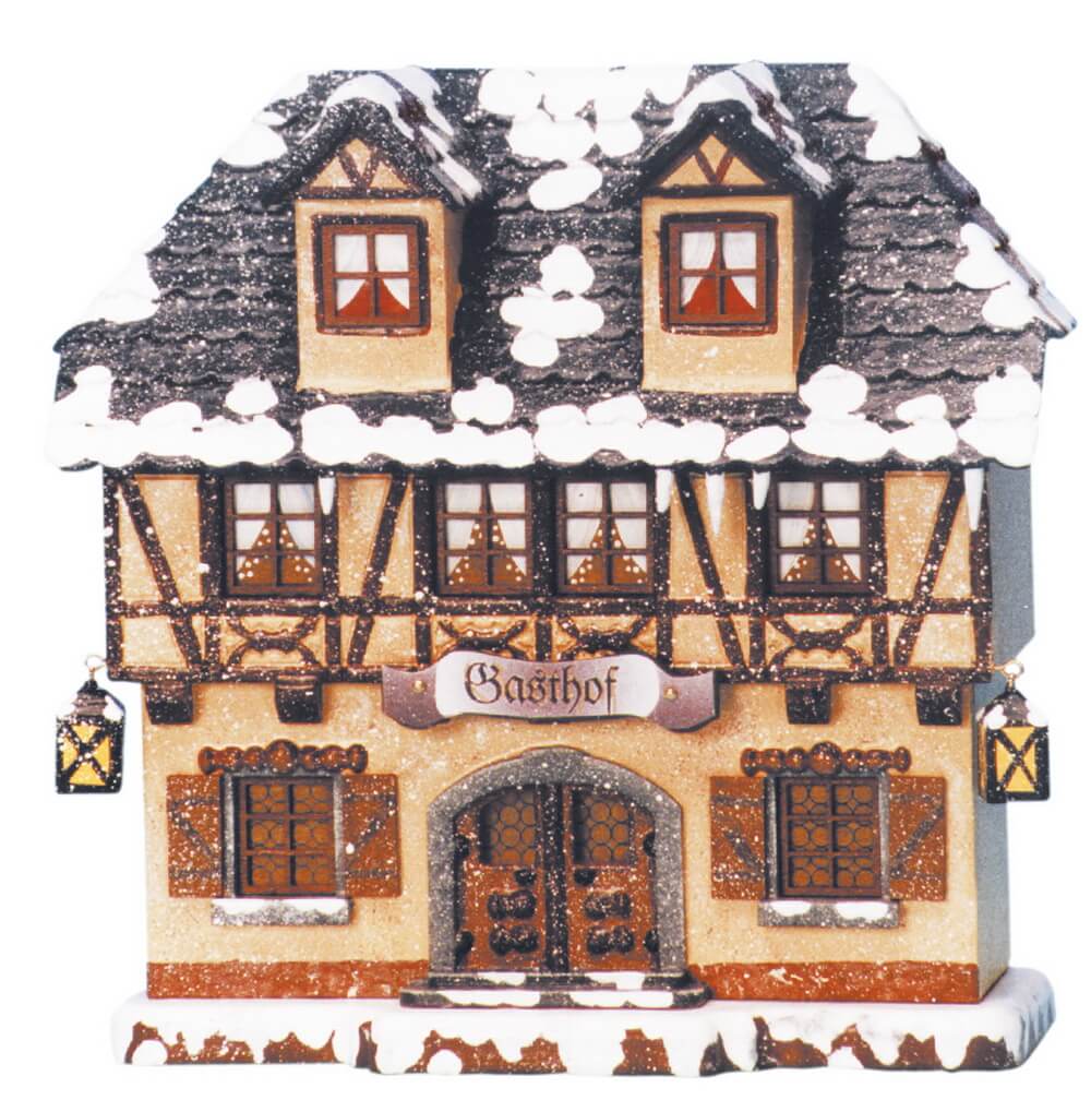 Lichterhaus Gasthof, 15 cm von Hubrig Volkskunst