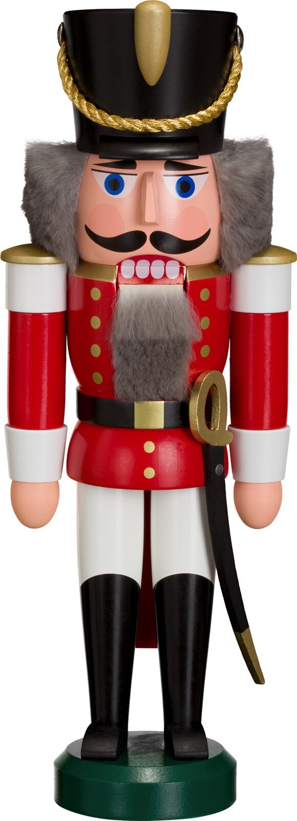 Nussknacker Husar, rot, 28 cm von Seiffener Volkskunst eG