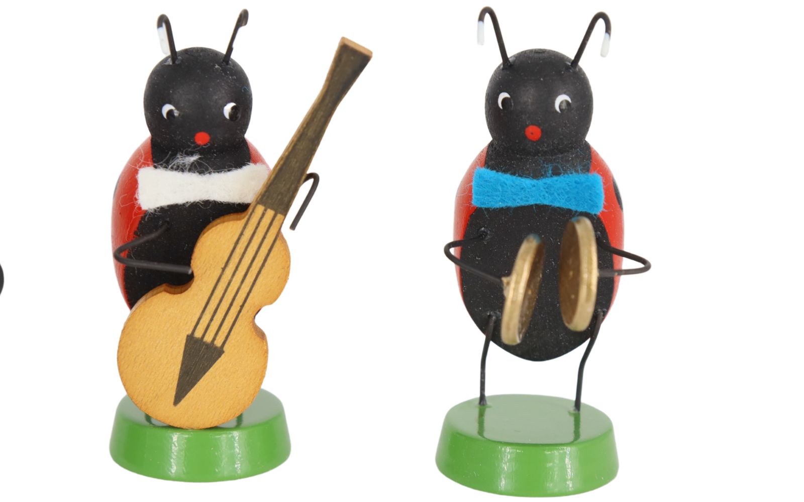 Miniatur Frühlingskapelle mit 4 Marienkäfermusikanten, 7 cm von Ralf Zenker_2