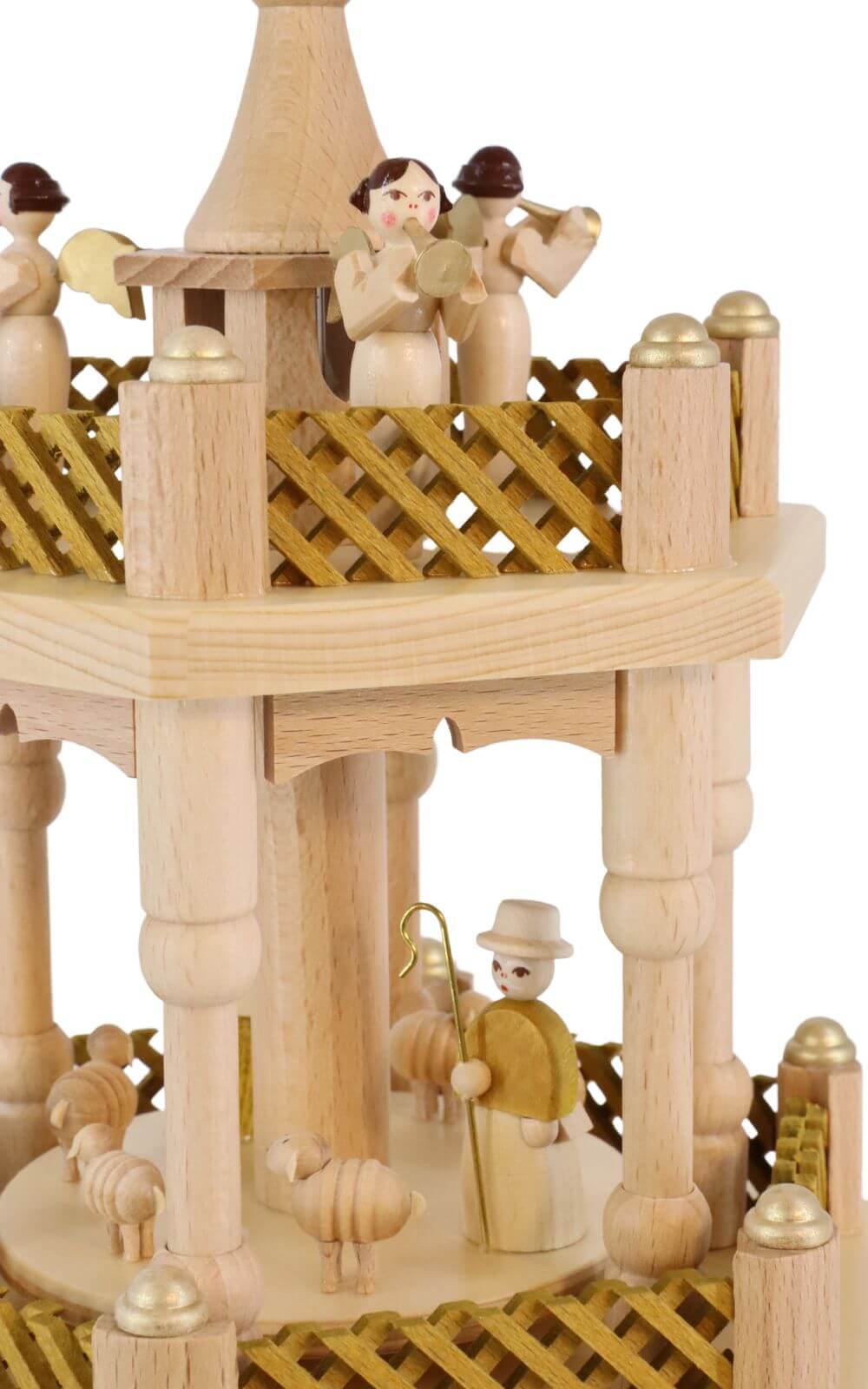 Weihnachtspyramide Heilige Geschichte, 3– stöckig, 40 cm von Richard Glässer_3