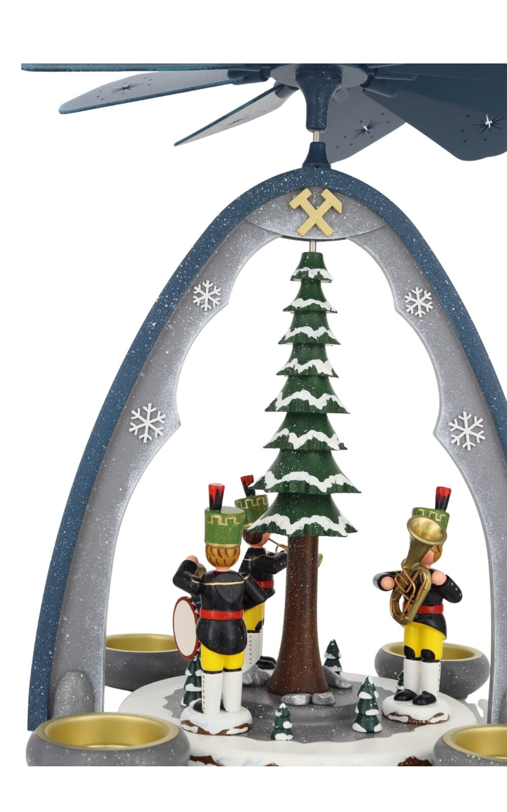 Weihnachtspyramide mit Bergmannskapelle von Hubrig Volkskunst_4