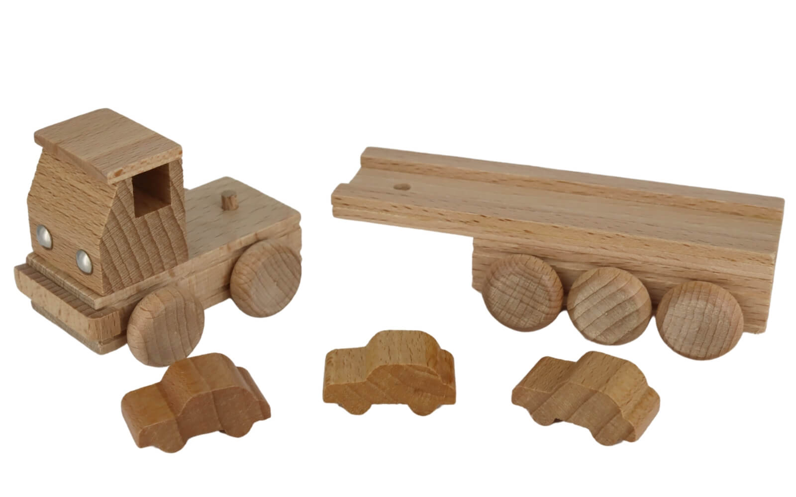 Holzspielzeug Autotransporter, natur von Ebert GmbH_3