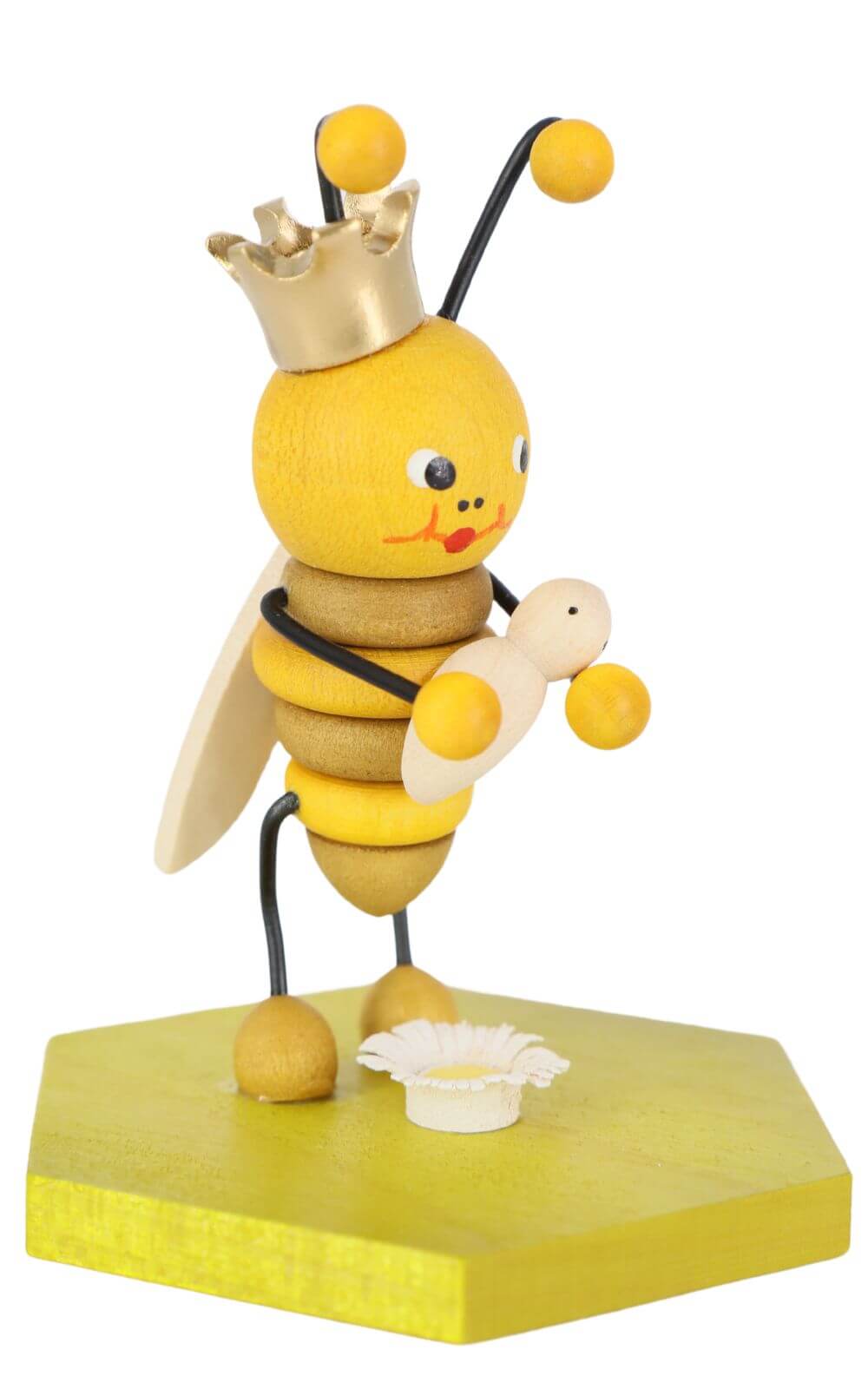 Miniatur Bienenkönigin, 8 cm, farbig von Ralf Zenker_2