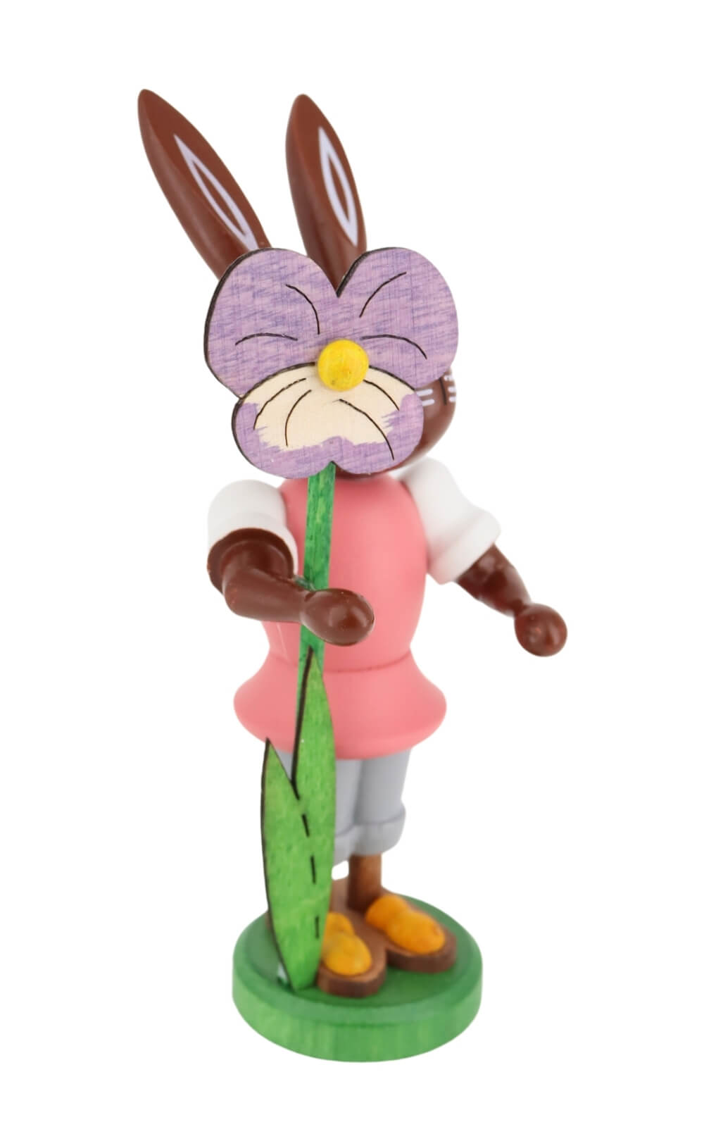 Osterhase mit Stiefmütterchen, 9 cm von Thomas Preißler_3
