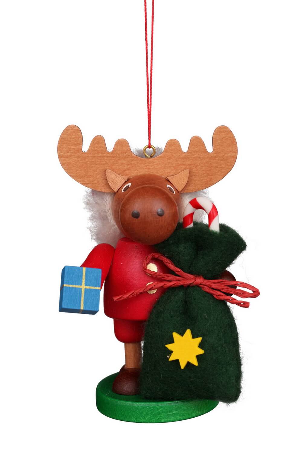Christbaumschmuck Strolch Elch Weihnachtsmann, 10 cm von Christian Ulbricht