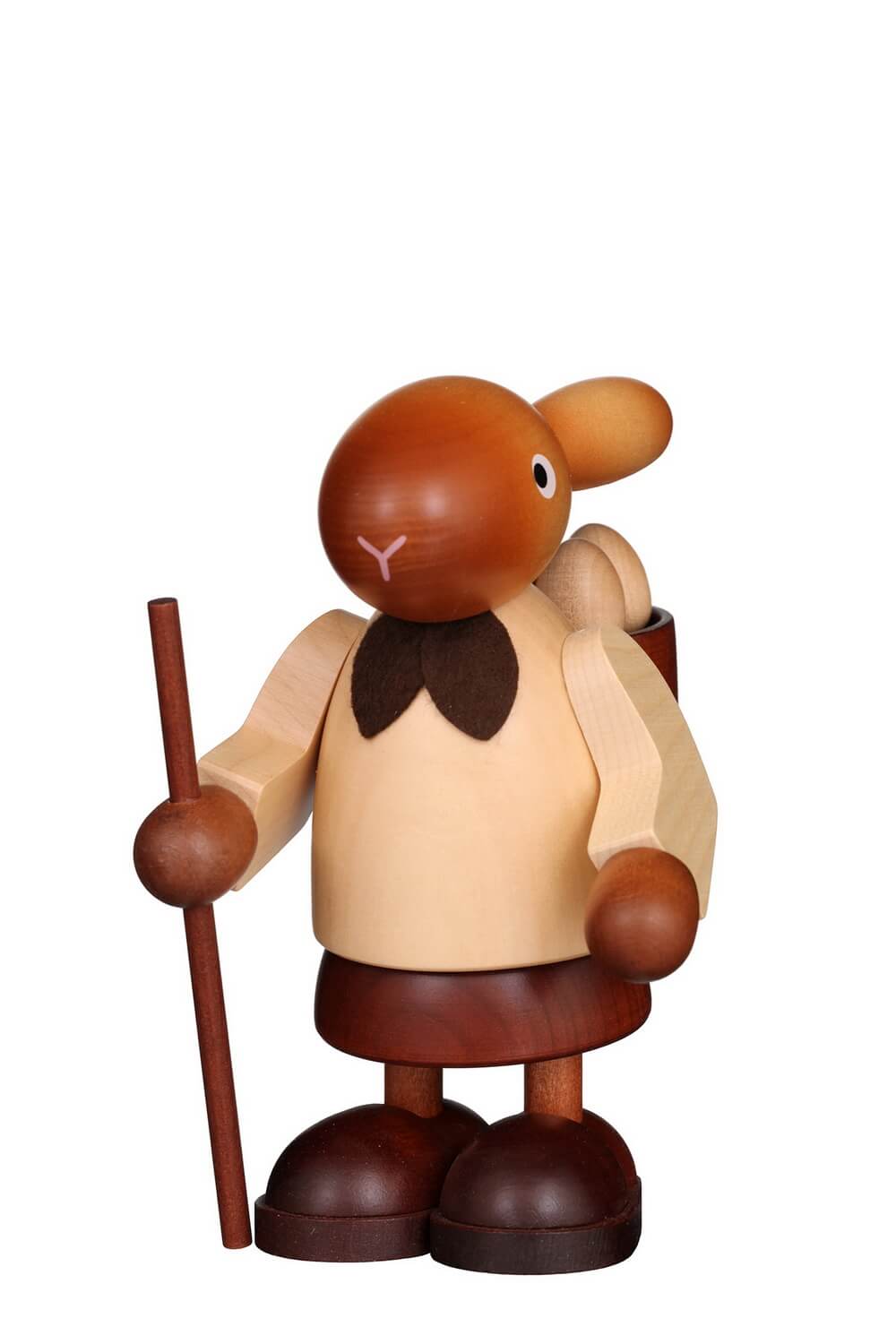 Osterhase Frau mit Eierkorb, natur, 16 cm von Christian Ulbricht