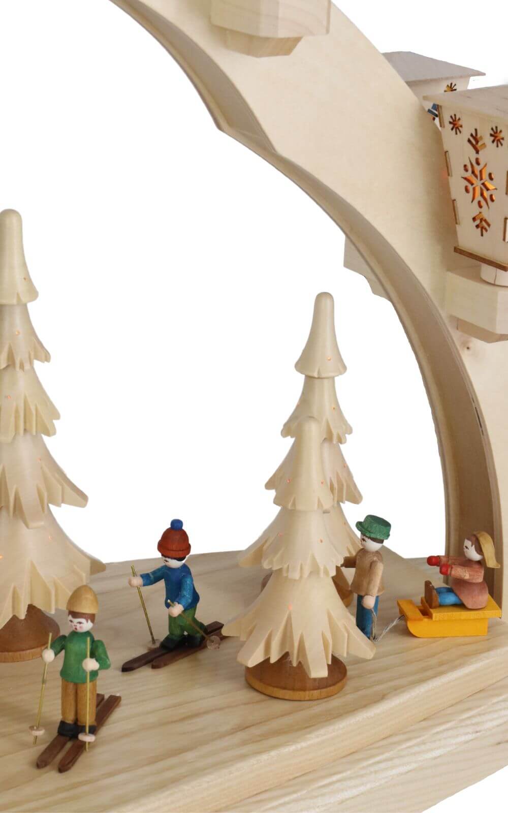 Schwibbogen Weihnachtswald mit Adventshaus, 80 cm von Richard Glässer_7