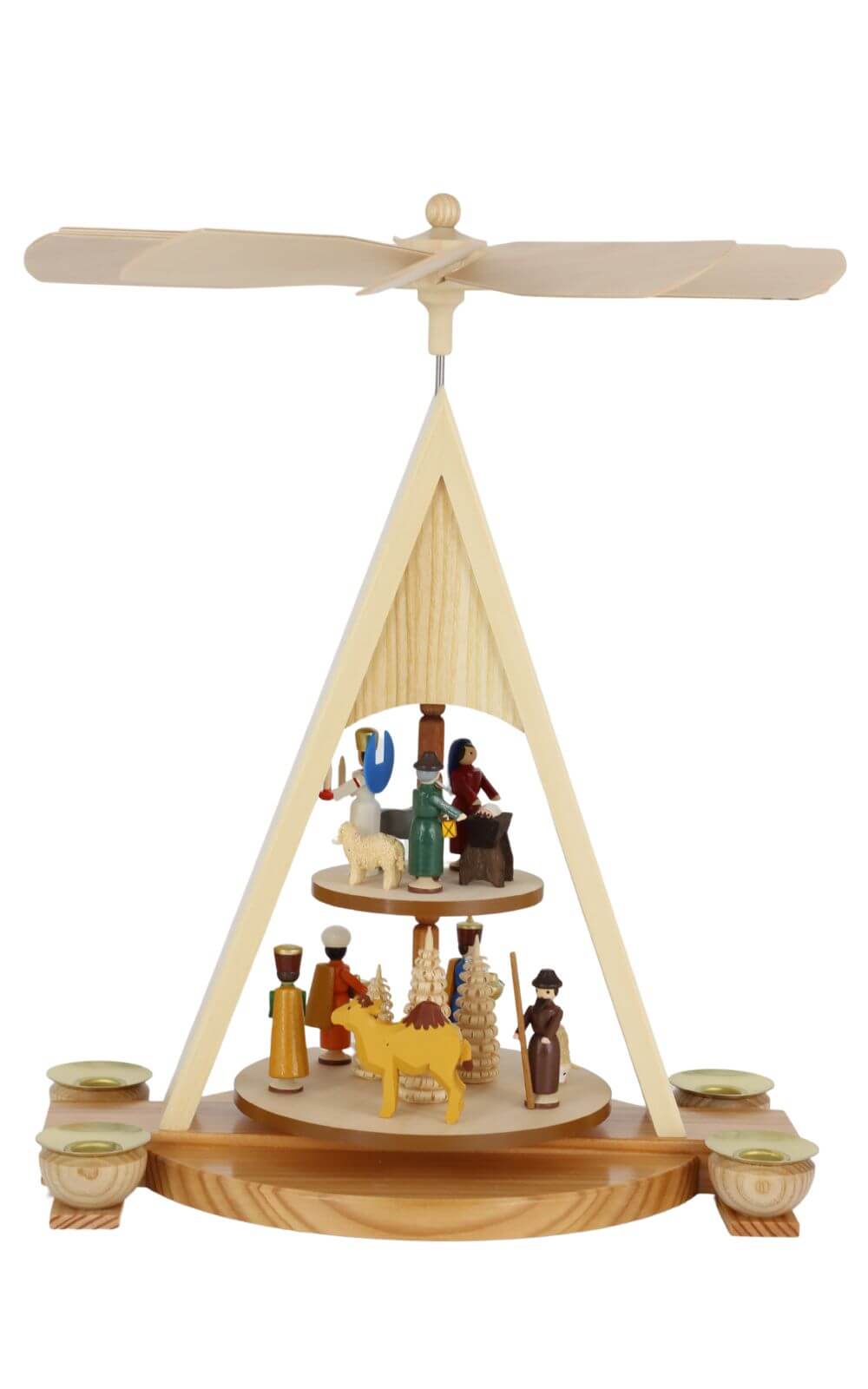 Weihnachtspyramide Heilige Familie 2-stöckig von Knuth Neuber_2