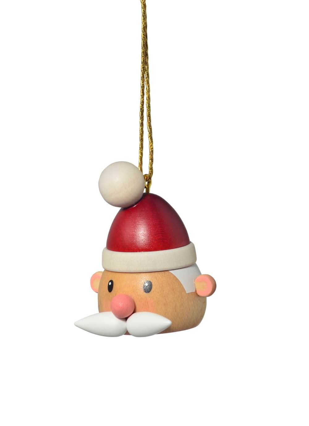 Christbaumschmuck Weihnachtsmannkopf, 5 cm von KWO
