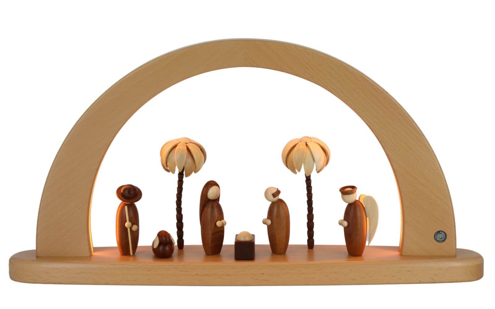 Moderner LED Schwibbogen Heilige Geschichte, 49 cm von Müller Kleinkunst_1