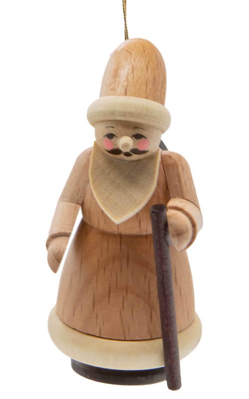 Christbaumschmuck Weihnachtsmann, natur von Spielwarenmacher Günther