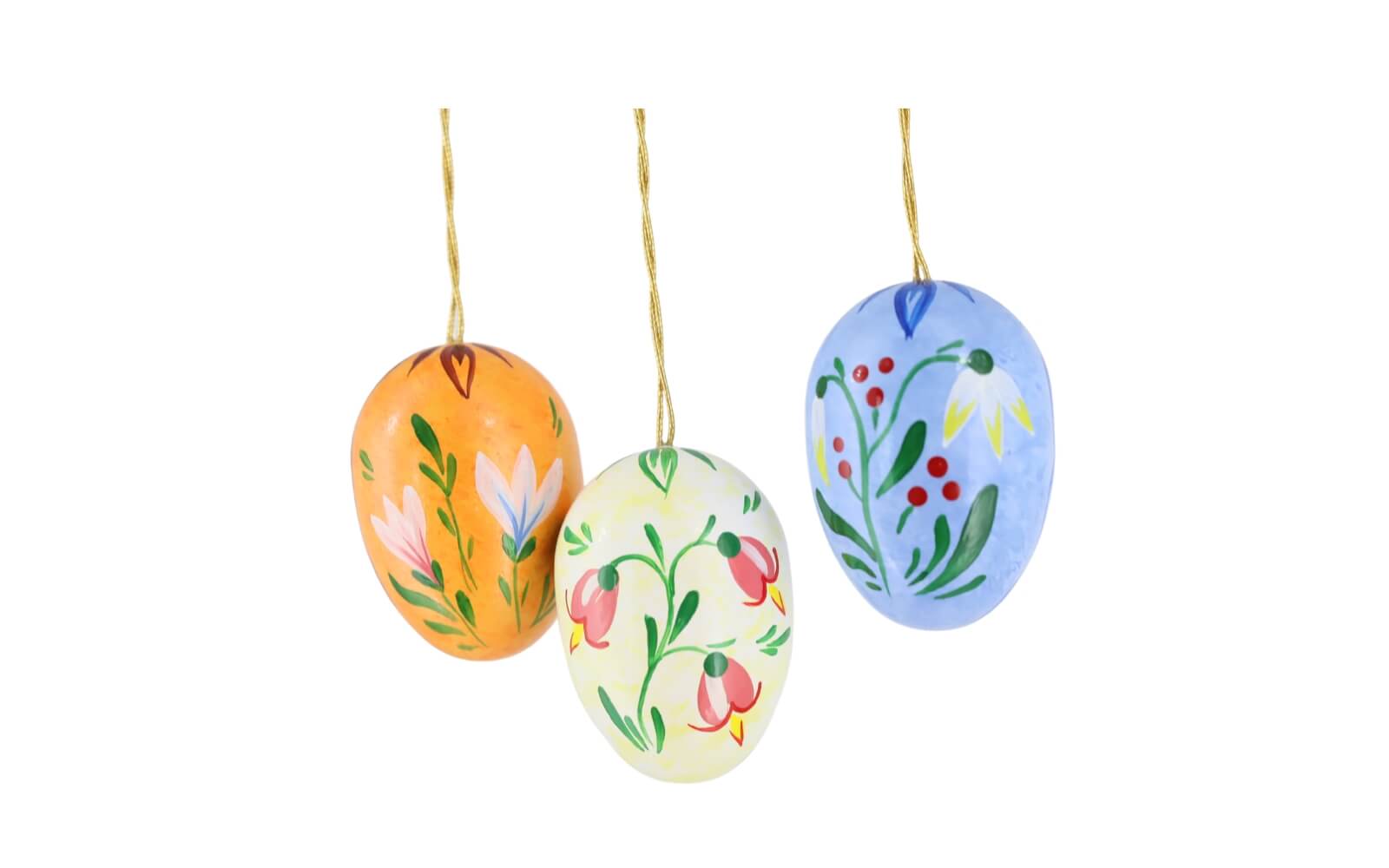 Ostereier mit Blumen, 3 cm, 6 Stück von Figurenland Uhlig GmbH_2