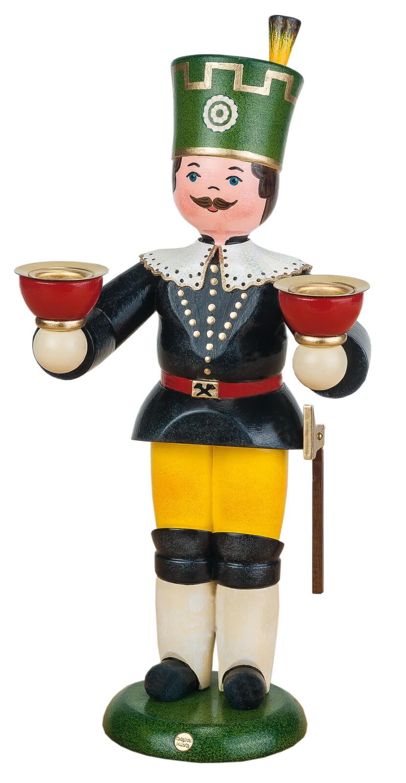 Bergmann mit Kerzen Hubrig Volkskunst