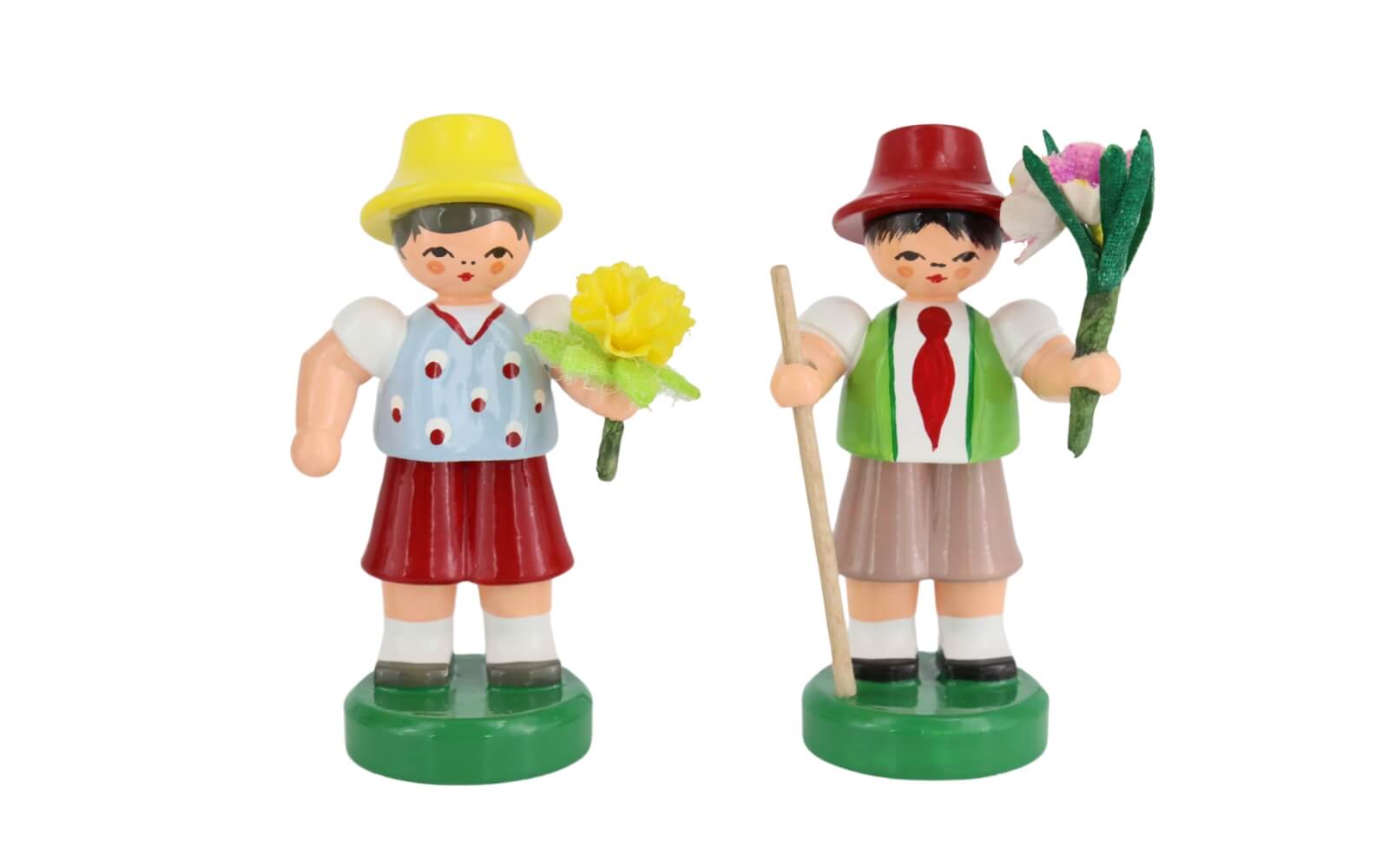 Miniaturen Blumenjungen, 5 Stück handbemalt von Figurenland Uhlig GmbH_3