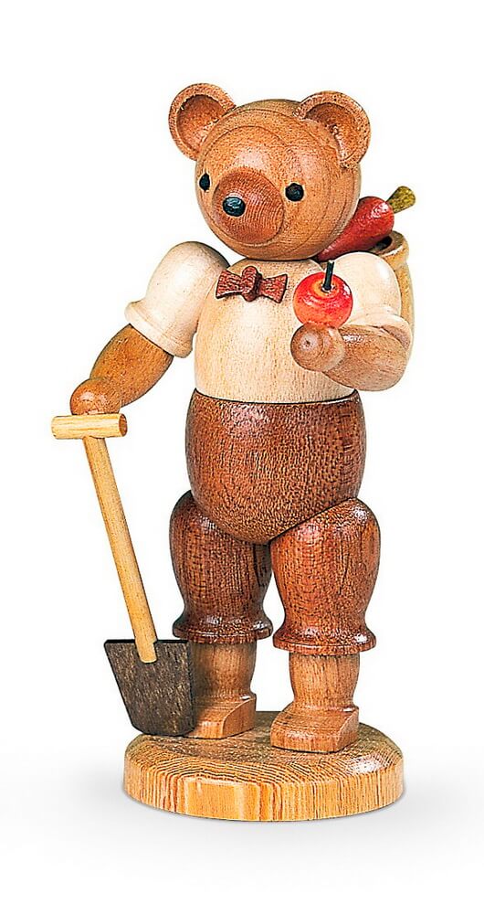 Miniatur Teddy - Gärtner, natur, 10 cm von Müller Kleinkunst