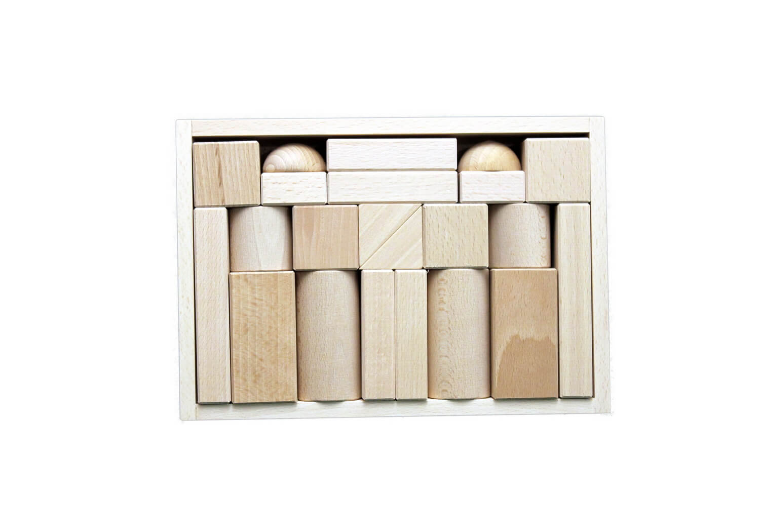 Baukasten mit 22 natur Bausteinen von Ebert GmbH