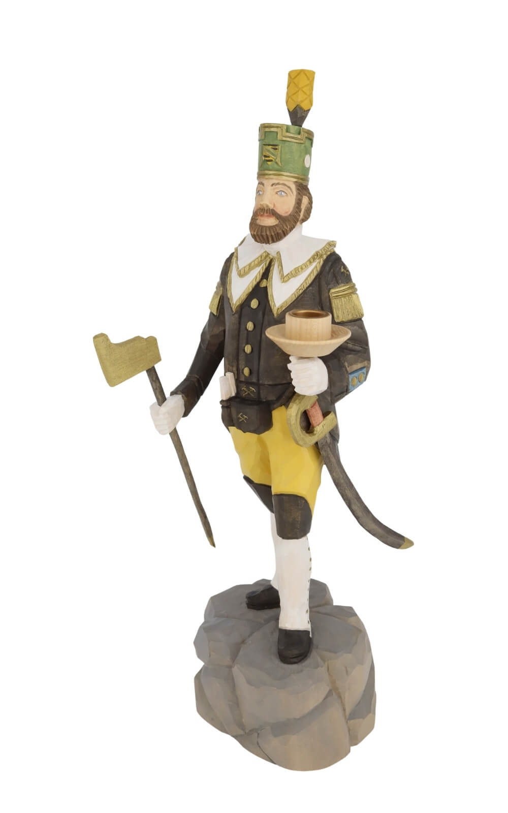 Schneeberger Obersteiger, 40 cm, farbig von Schnitzkunst aus dem Erzgebirge_2