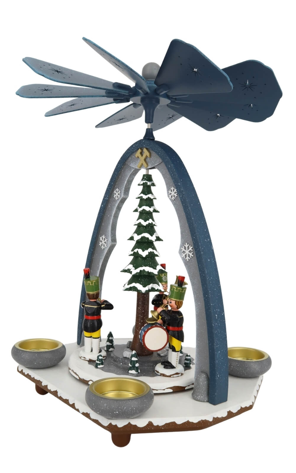 Weihnachtspyramide mit Bergmannskapelle von Hubrig Volkskunst_3