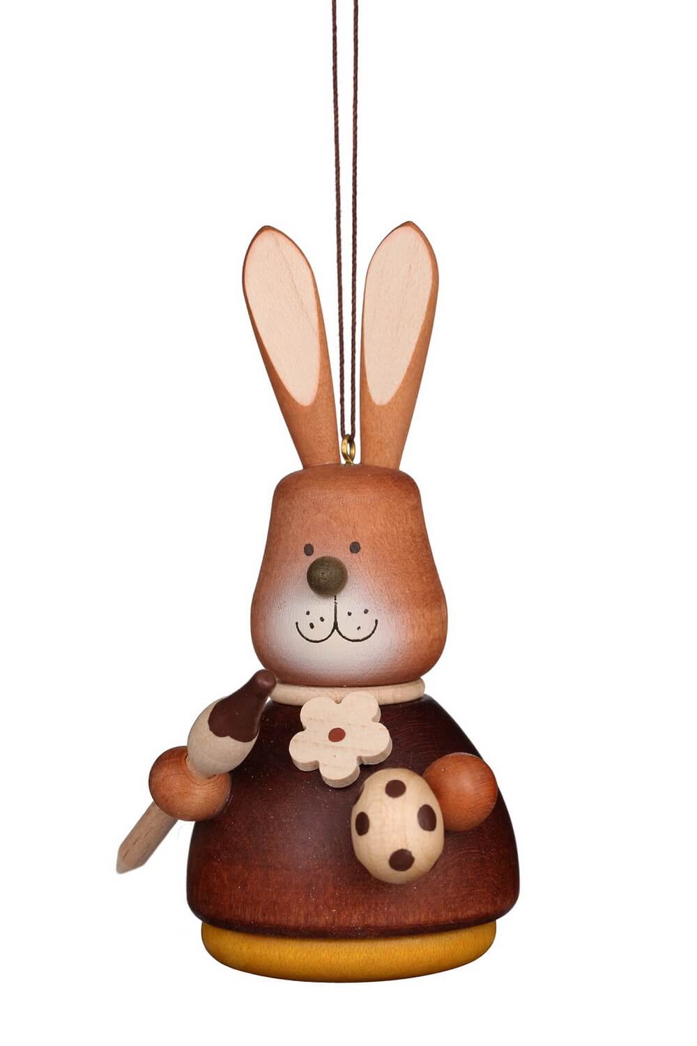 Osterhase Wackelhase mit Pinsel, natur, 10 cm von Christian Ulbricht