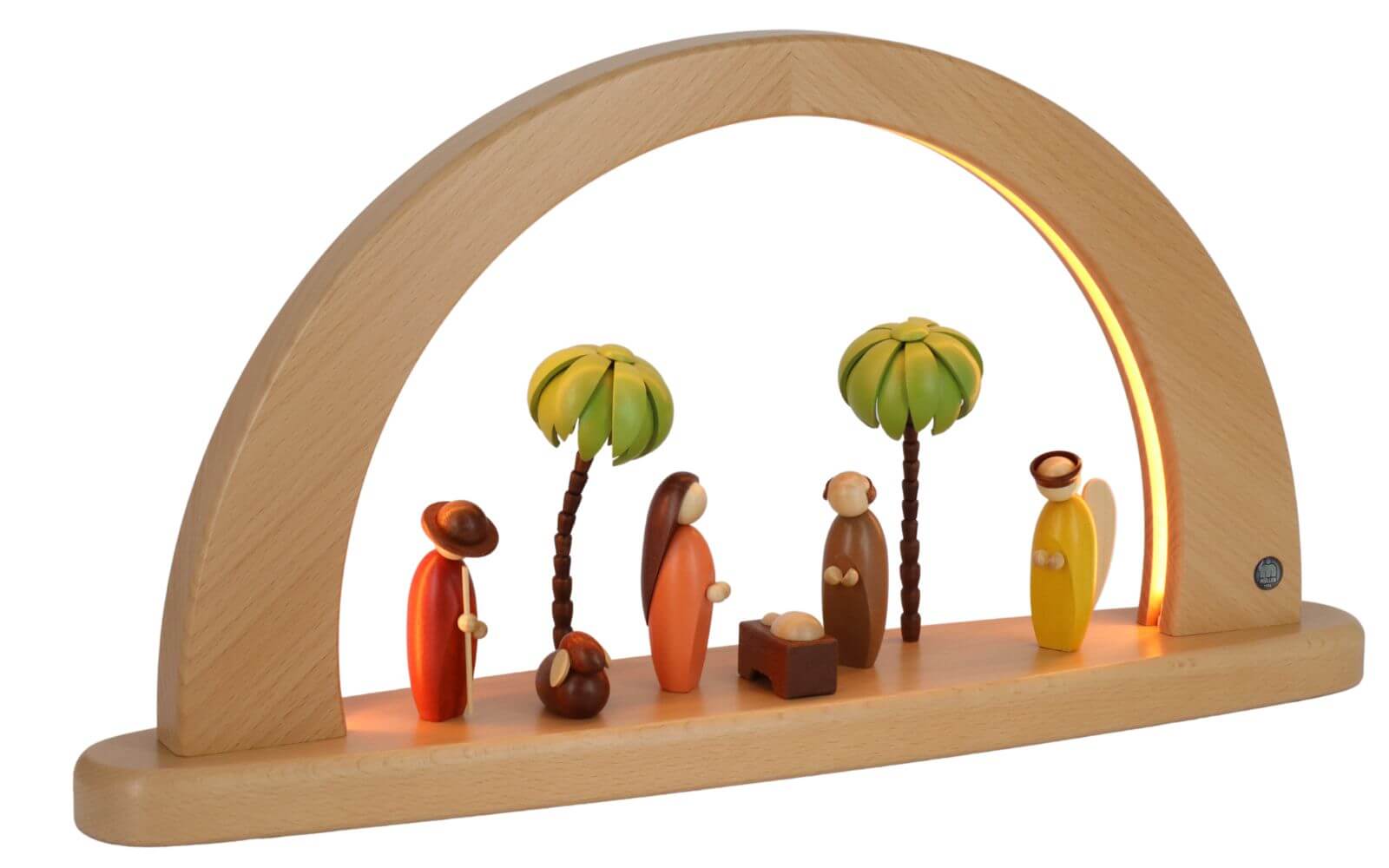 Moderner LED Schwibbogen Heilige Geschichte, farbig, 49 cm von Müller Kleinkunst_3