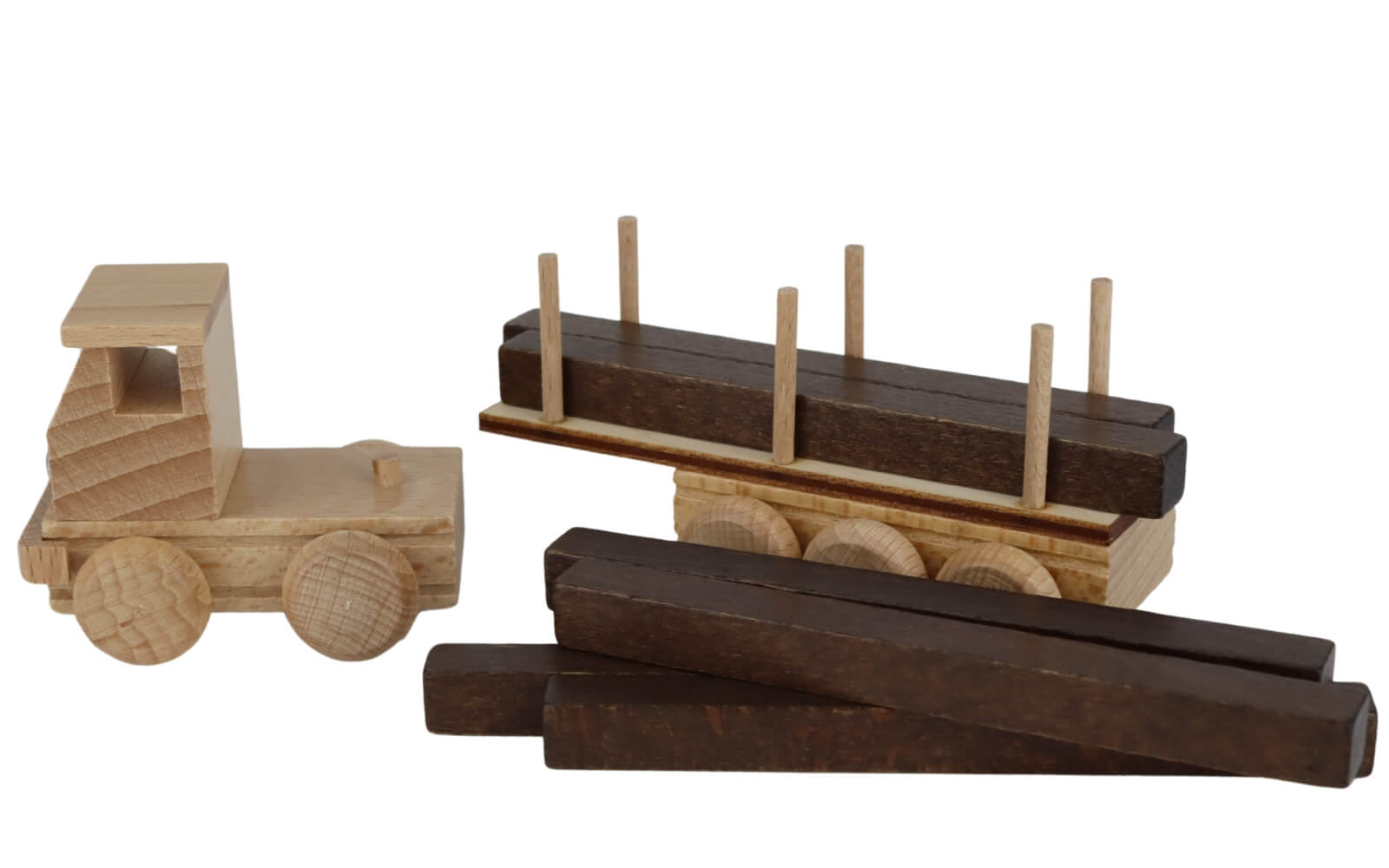 Holzauto Sattelzug Langholz, natur von Ebert GmbH_2