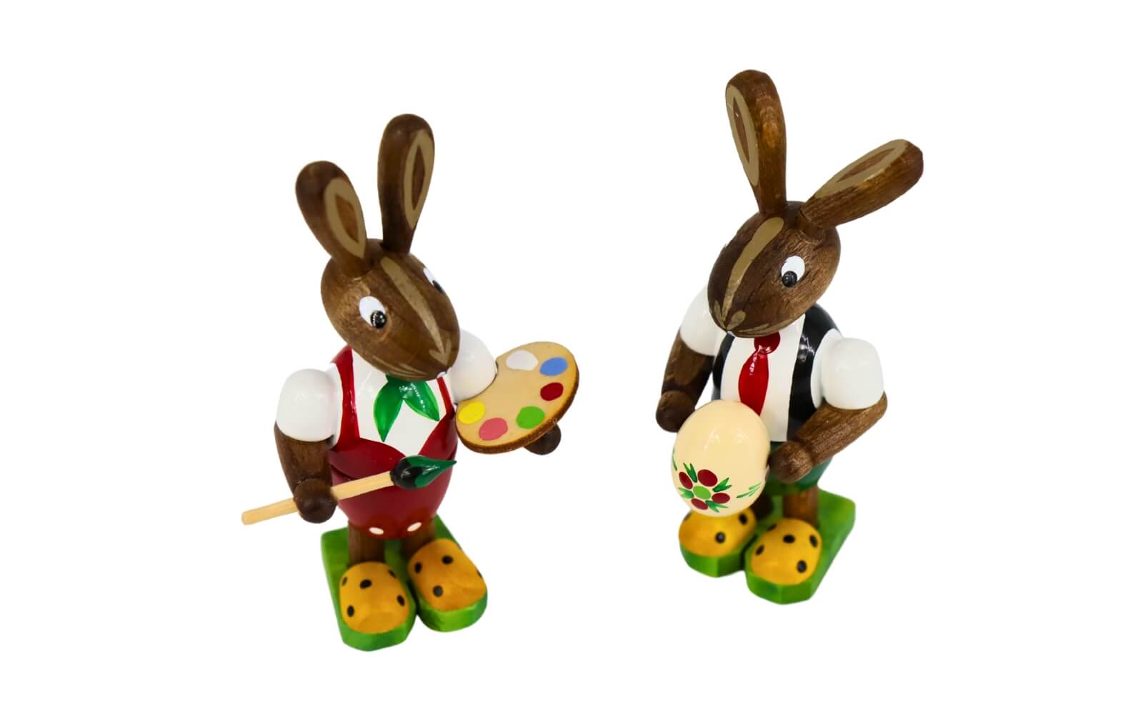 Osterhasen - Paar Eiermaler von Figurenland Uhlig GmbH_2