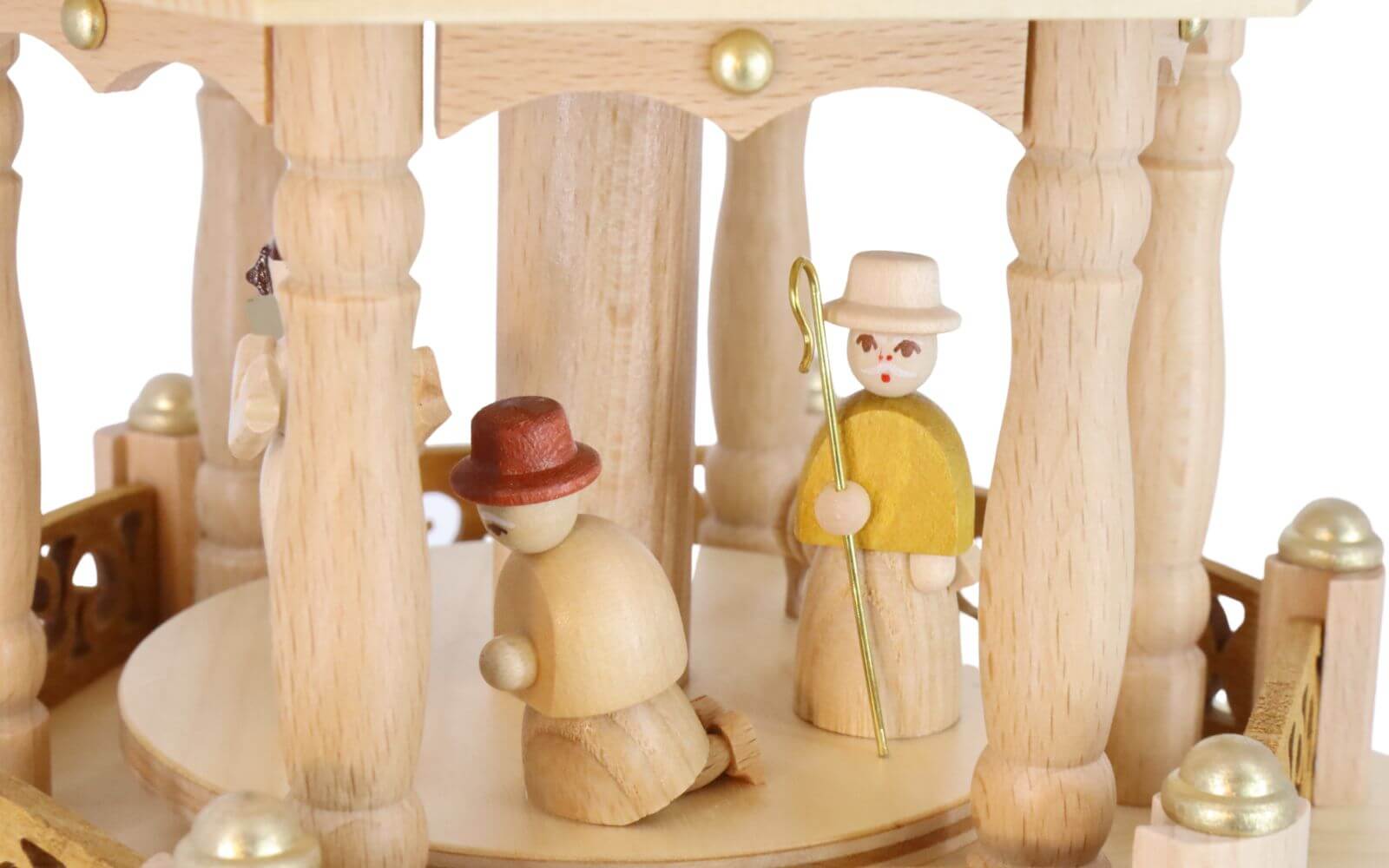 Weihnachtspyramide für Teelichte Heilige Geschichte, 5 - stöckig, 74 cm von Richard Glässer_5