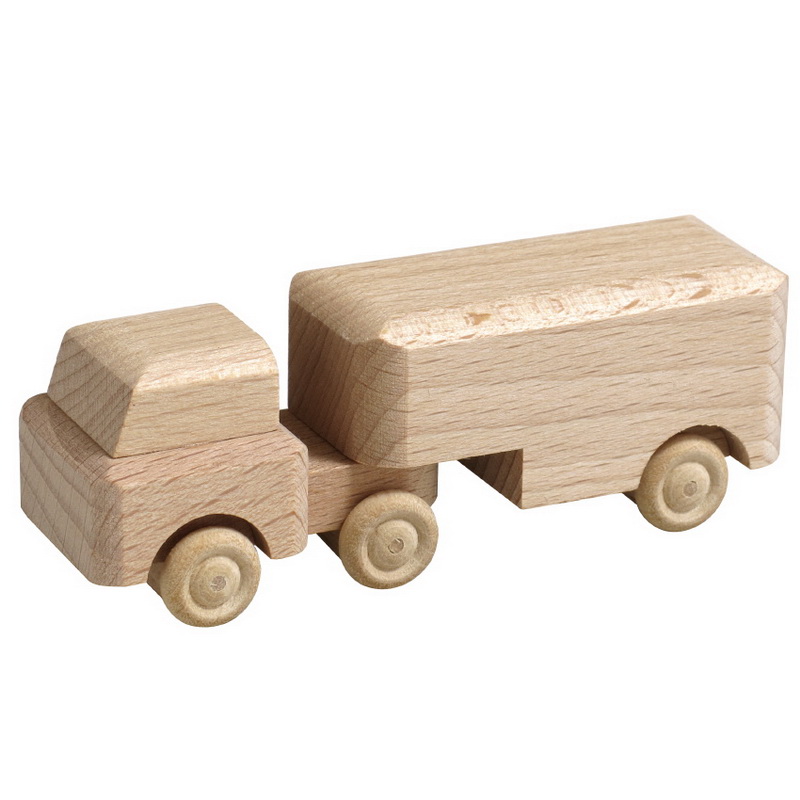Holzspielzeug LKW mit Auflieger, natur von Robbi Weber
