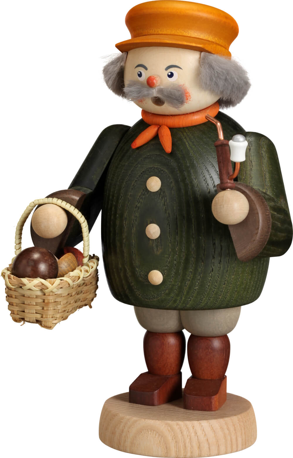 Räuchermännchen Pilzsammler, 19 cm von Seiffener Volkskunst eG